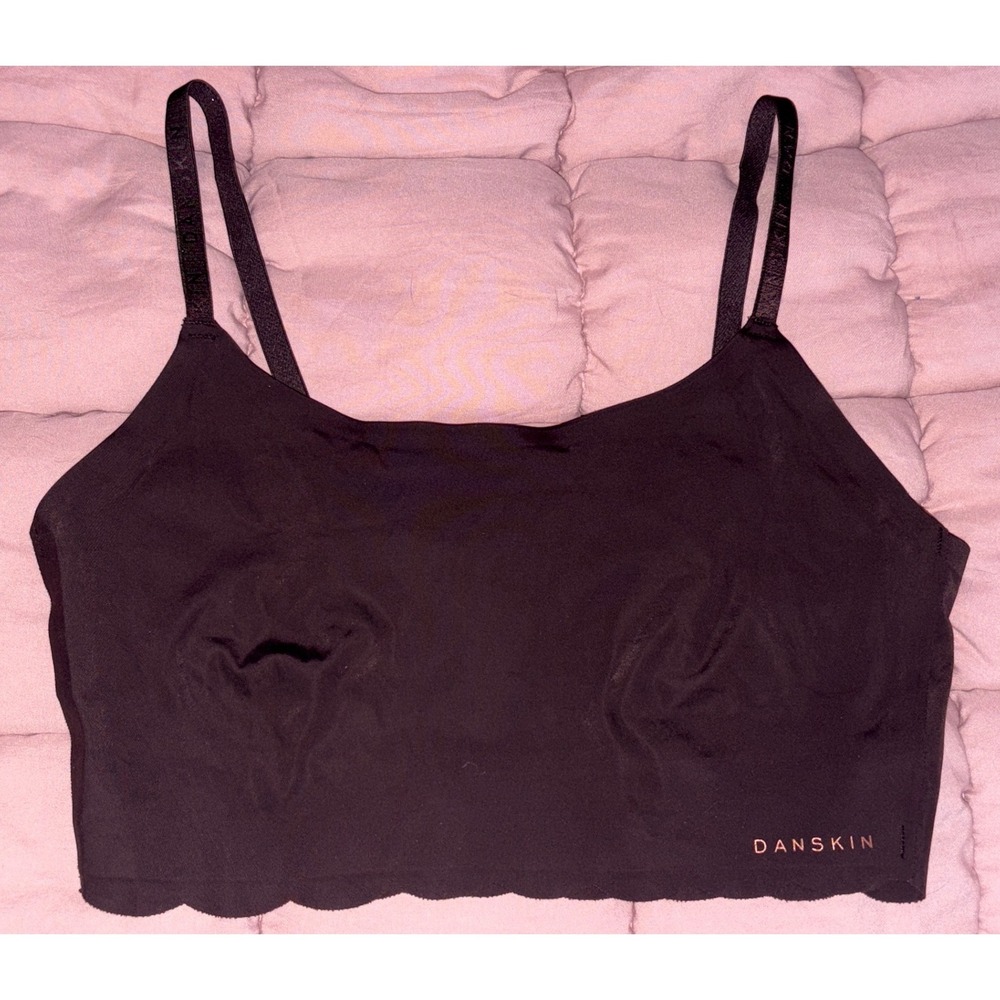 Danskin Women Dark‎ Brown Seamless Wireless Bralette Intimates, Size M
